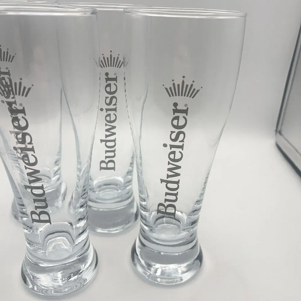 Budweiser 16.9 Pilsner Glass Set Of 4